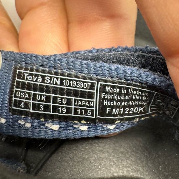 Teva Hurricane XLT 2 Infant Sandals Blue Black Size 4 - Picture 6 of 7